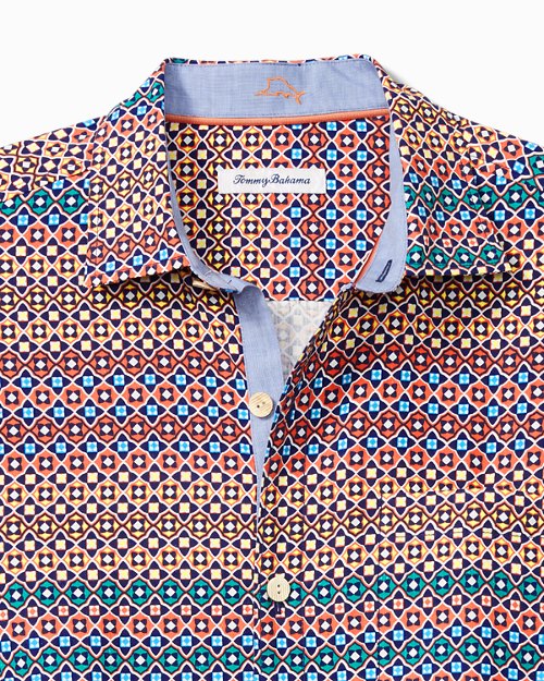 Bodega Dunes Tiles Silk Camp Shirt
