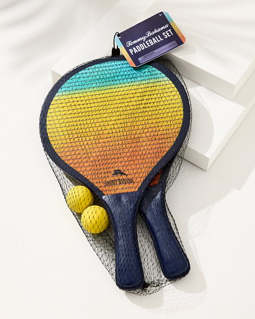 Sunset Stripe Paddleball Set