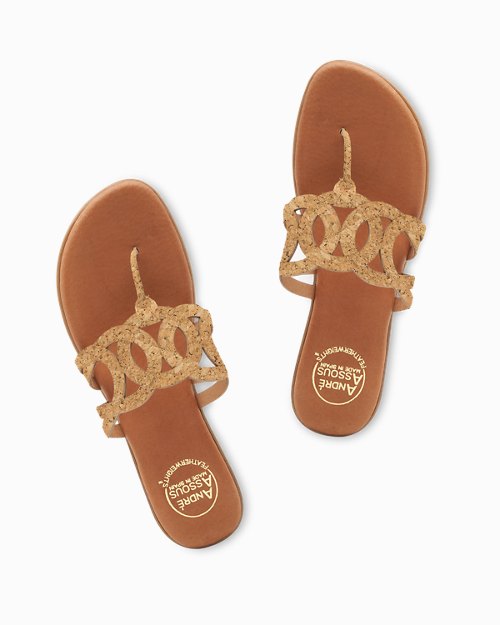 André Assous Nature Featherweights Cork Sandals