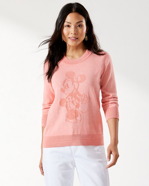 Disney Seashore View Cotton Jacquard Jewel-Neck Sweater