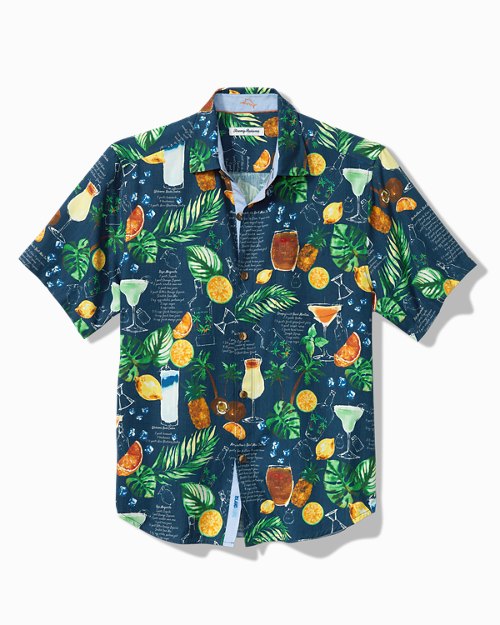 Big and Tall Island Social IslandZone Camp Shirt