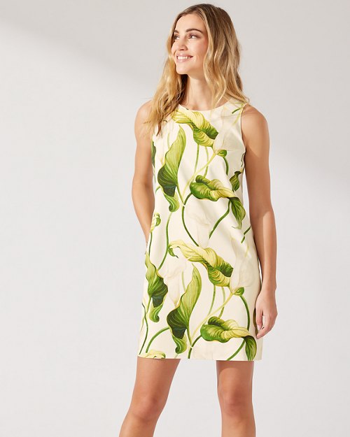 Graceful Blooms Silk Shift Dress