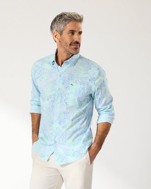 Sarasota Stretch Etched Flora IslandZone Shirt