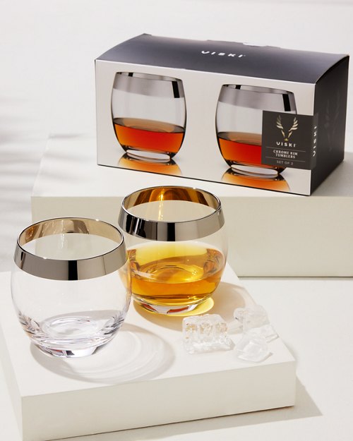 Viski 9-oz. Crystal Tumblers - Set of 2