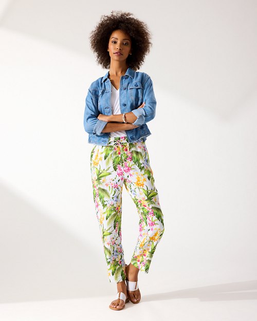 Breezy Blooms Island Gauze Easy Pants
