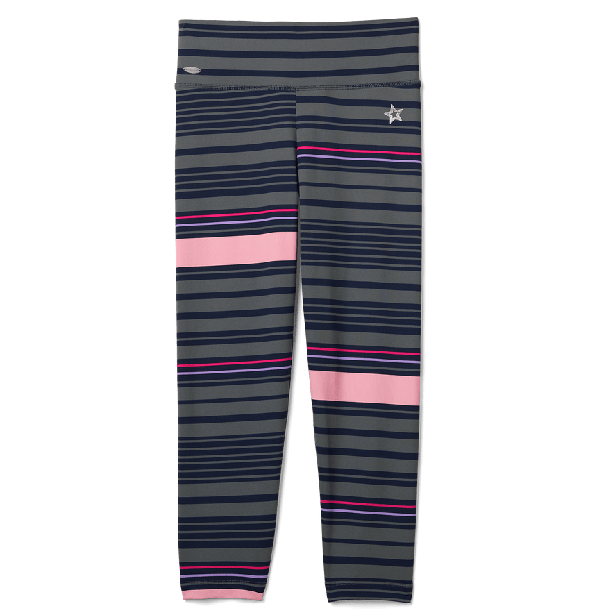 Resilient Striped Leggings for Girls