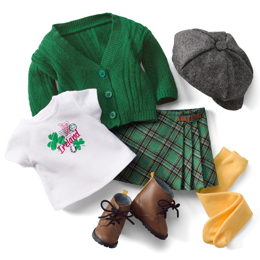 World Traveler in Ireland & Irish Souvenir Set for 18-inch Dolls
