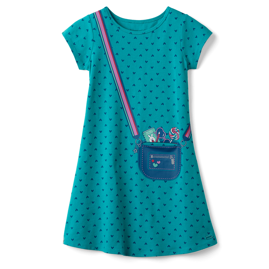 Heart Print Dress for Girls