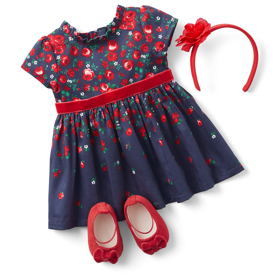 American Girl&reg; x Janie and Jack Wrapped in Roses Party Dress for Bitty Baby&reg; Dolls