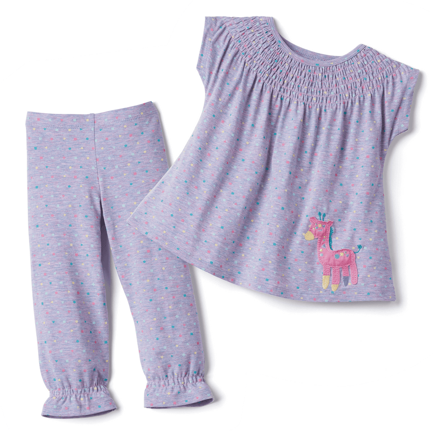 Cuddly Giraffe Pajamas for Little Girls