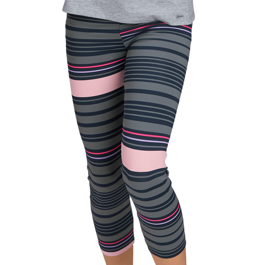 Resilient Striped Leggings for Girls