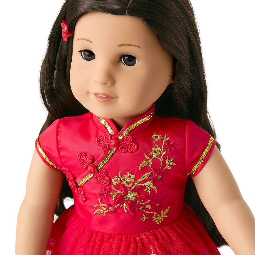 Lunar New Year's Celebration Outfit for 18-inch Dolls