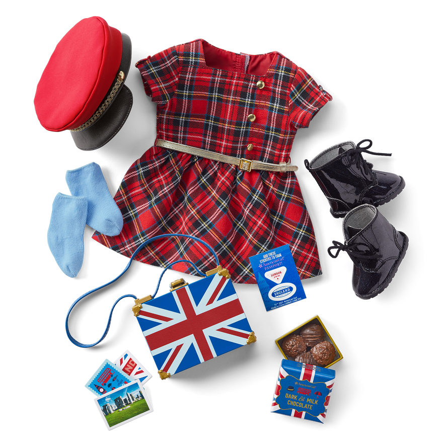 World Traveler in England & English Souvenir Set for 18-inch Dolls