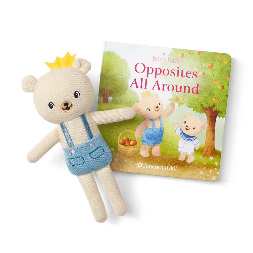 Bitty Baby&reg; Doll #6 in Soft Blue + Bear Friend & Board Book