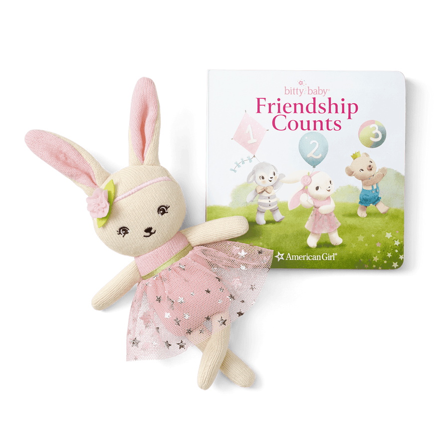 Bitty Baby&reg; Doll #3 in Pretty Pink + Plush Friends & Board Books