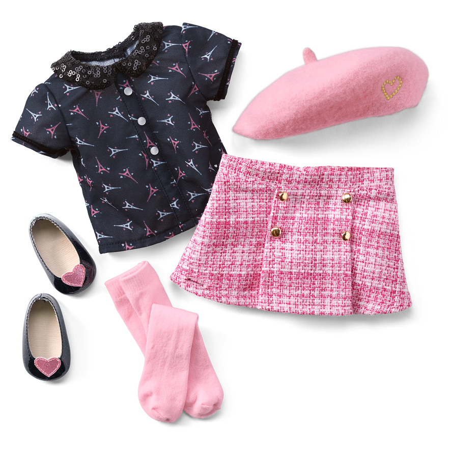 World Traveler in France & French Souvenir Set for 18-inch Dolls