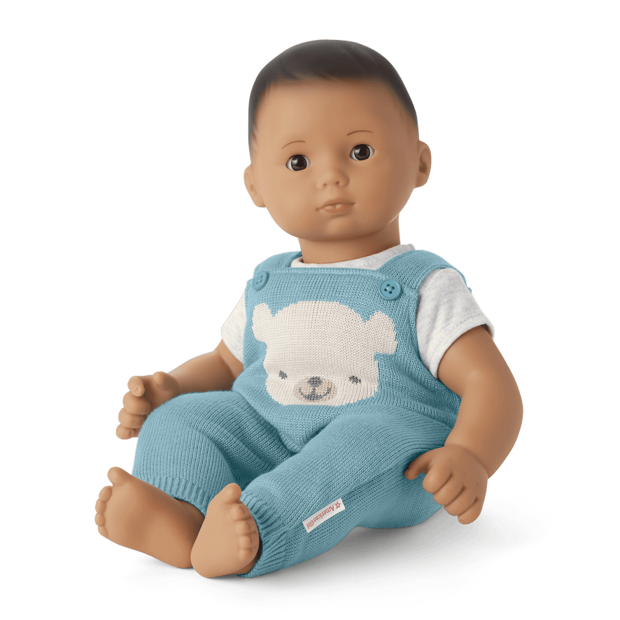 Blue Bear Overalls Set for Bitty Baby&reg; Dolls
