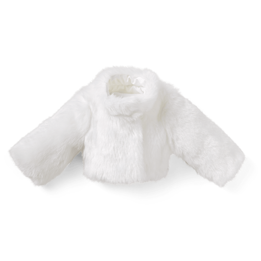 American Girl&reg; x Janie and Jack Soft as Snow Fur Jacket for 18-inch Dolls