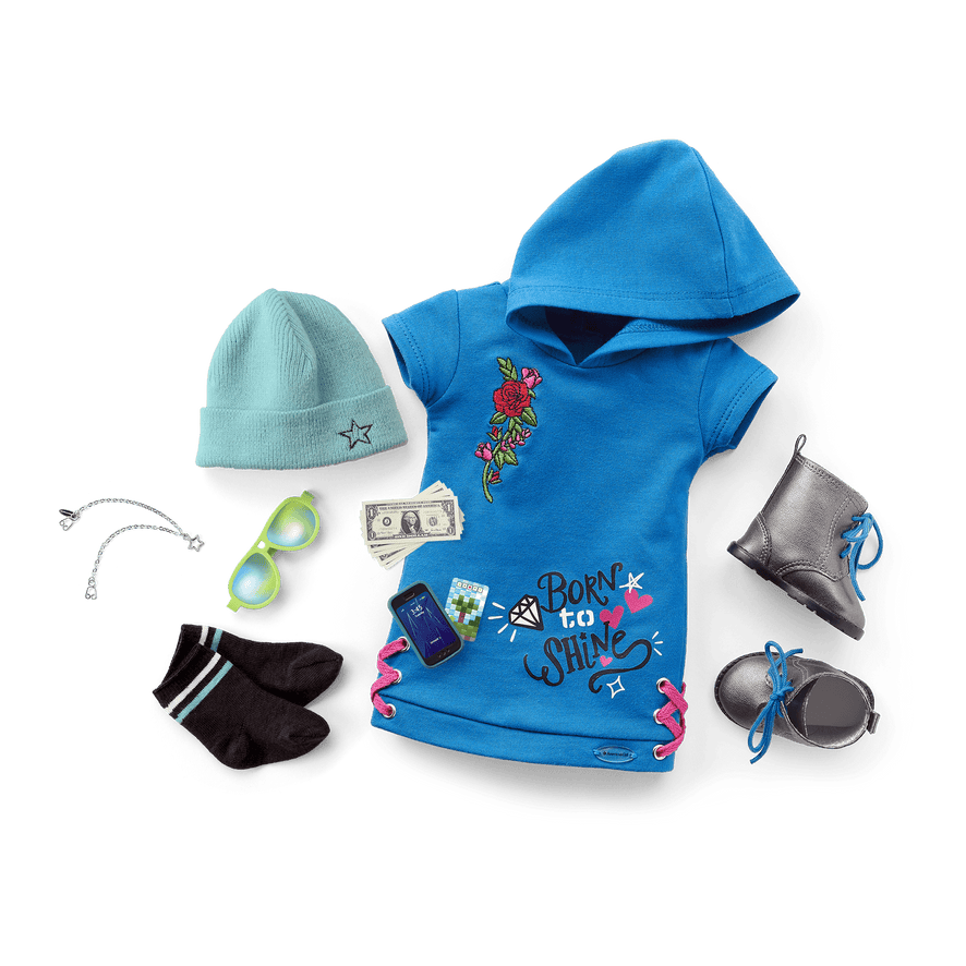 Truly Me&trade; Doll #90 in Skater Dress + Chic & Stylish Accessories