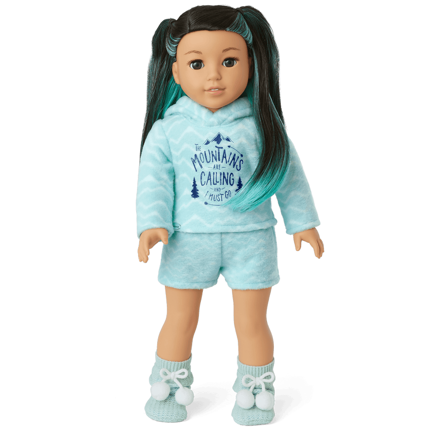 Corinne's&trade; Powder Blue Pajamas for 18-inch Dolls
