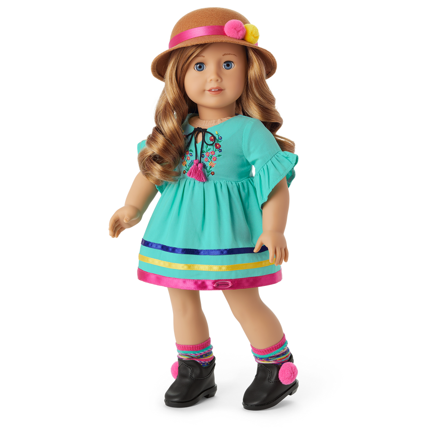 World Traveler in Peru & Peruvian Souvenir Set for 18-inch Dolls