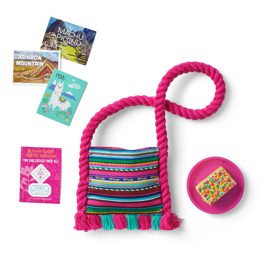 World Traveler in Peru & Peruvian Souvenir Set for 18-inch Dolls