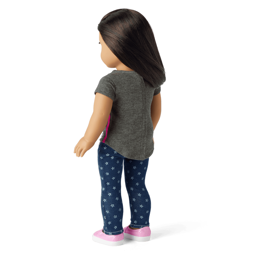 Star Bright Tee for 18-inch Dolls