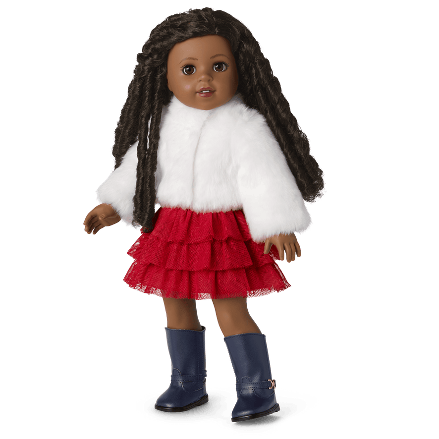 American Girl&reg; x Janie and Jack Fur Coat & Tulle Skirt Bundle for 18-inch Dolls