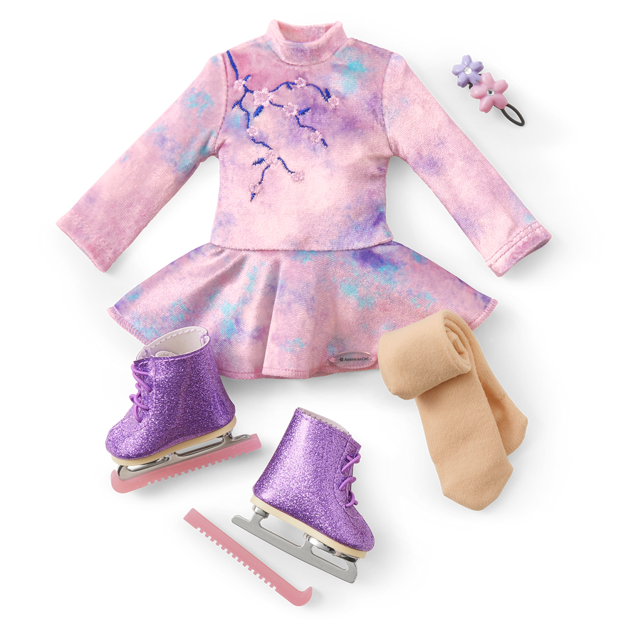 Gwynn's&trade; Ice Skating Performance Outfit for 14.5-inch Dolls