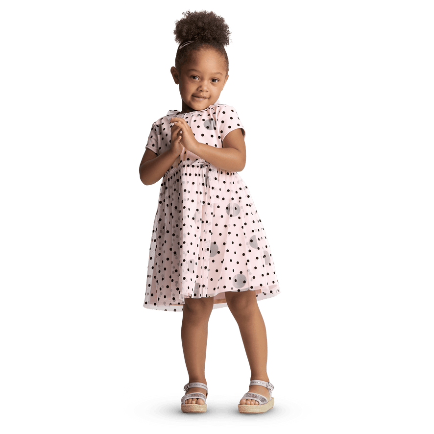 Darling Dots Dress for Little Girls