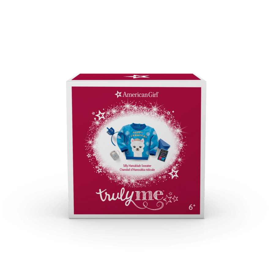 Silly Hanukkah Sweater for 18-inch Dolls