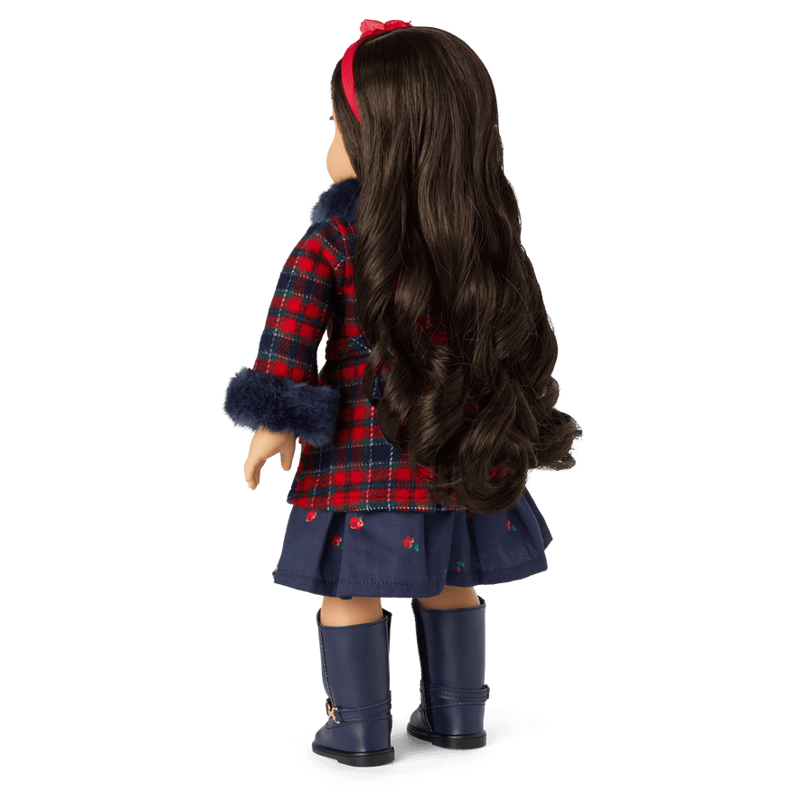 American Girl&reg; x Janie and Jack Plaid Coat & Party Dress Bundle for 18-inch Dolls