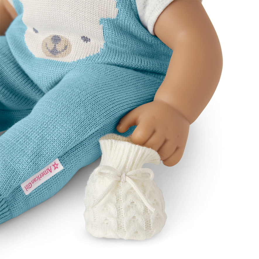 Baby Bear Hat & Booties for Bitty Baby&reg; Dolls