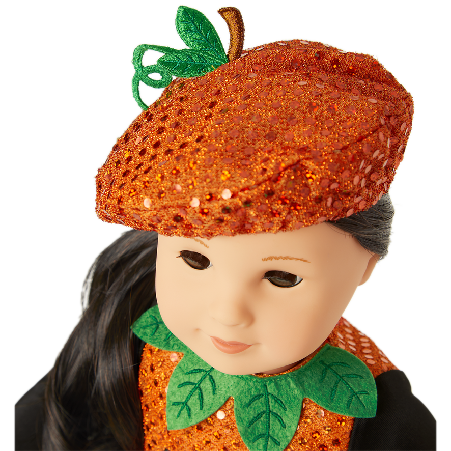 Pretty Pumpkin Costume for 18-inch Dolls