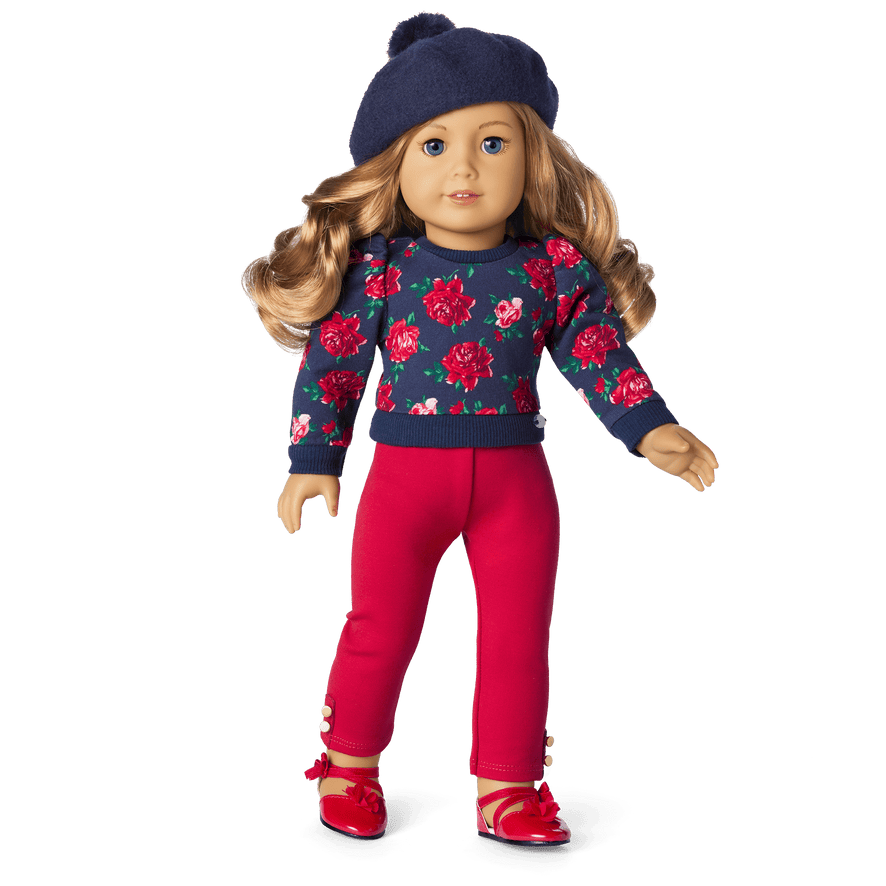American Girl&reg; x Janie and Jack Cozy Rose Leggings for 18-inch Dolls