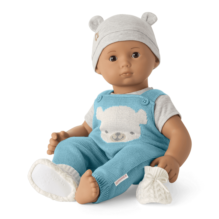 Baby Bear Hat & Booties for Bitty Baby&reg; Dolls