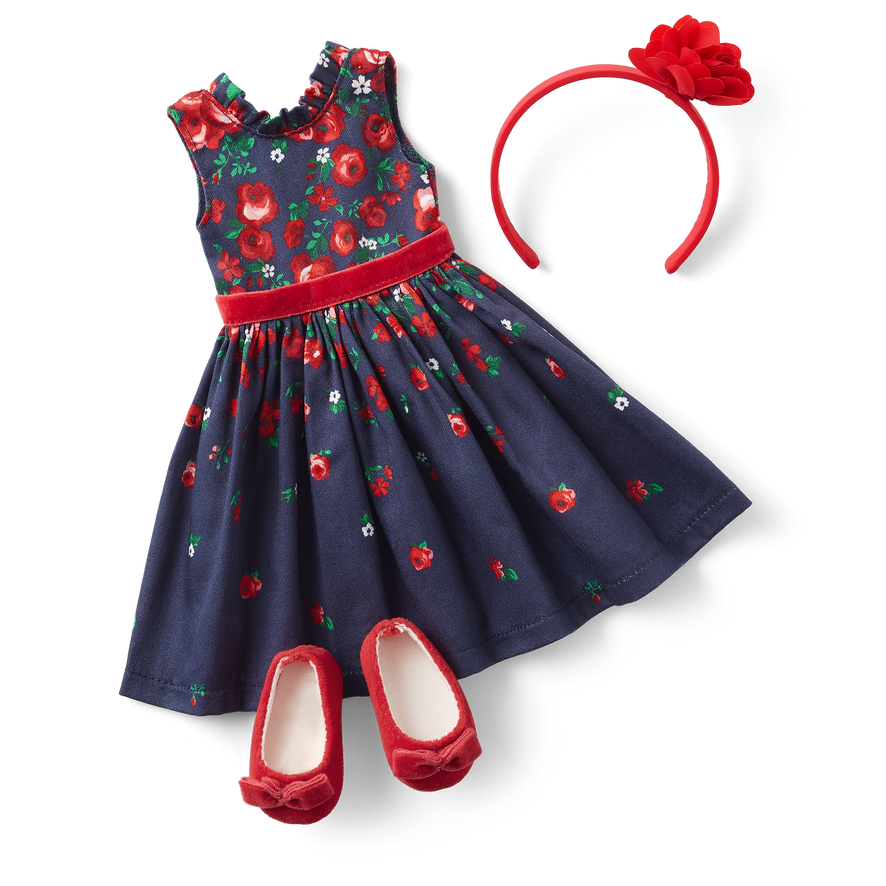 American Girl&reg; x Janie and Jack Wrapped in Roses Party Dress for WellieWishers&trade; Dolls