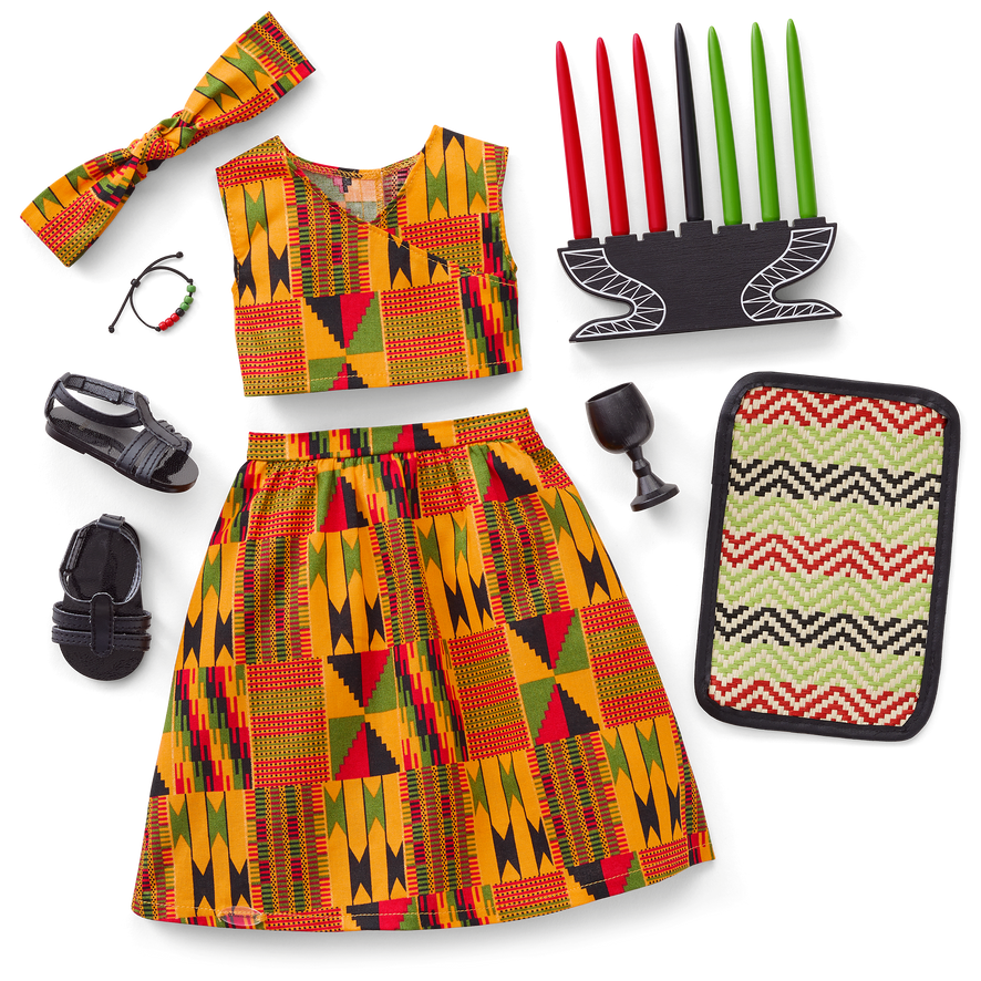 Kwanzaa Celebration Outfit for 18-inch Dolls