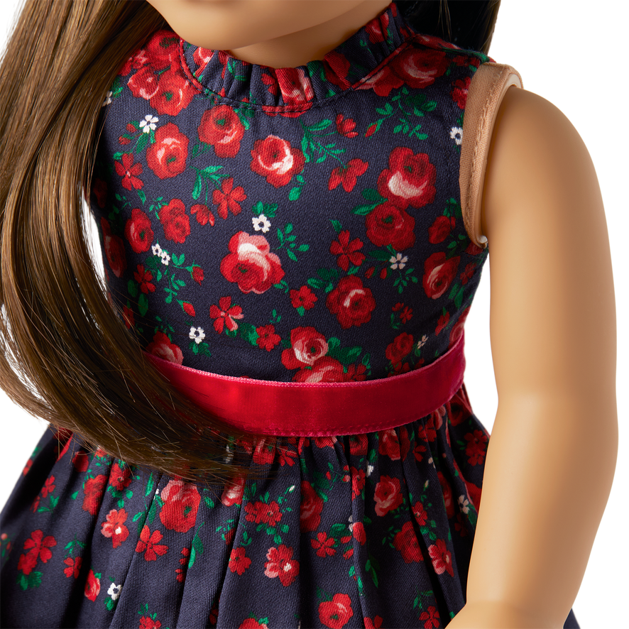 American Girl&reg; x Janie and Jack Wrapped in Roses Party Dress for 18-inch Dolls