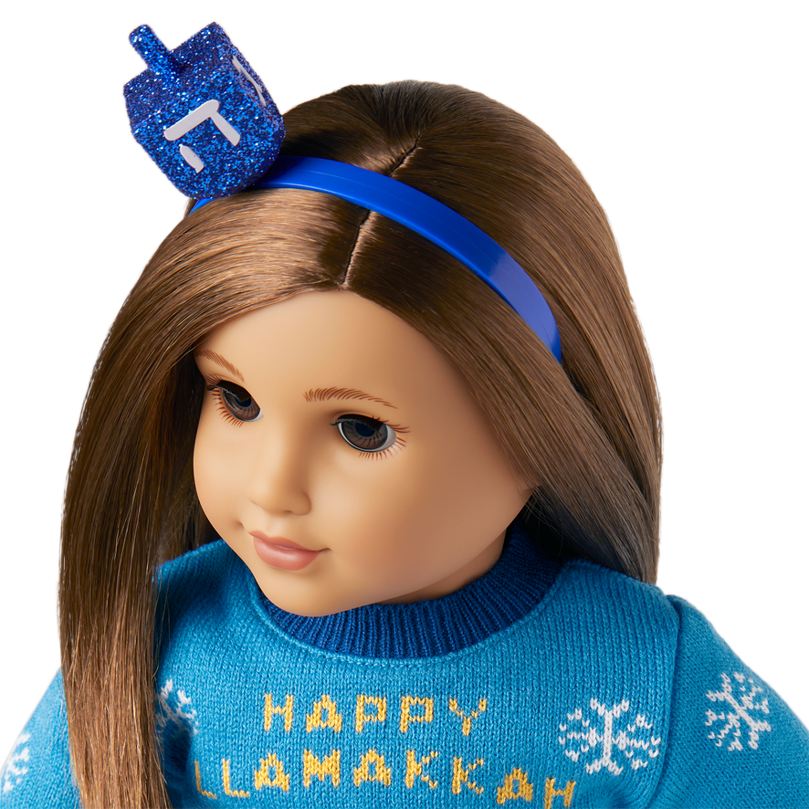 Silly Hanukkah Sweater for 18-inch Dolls