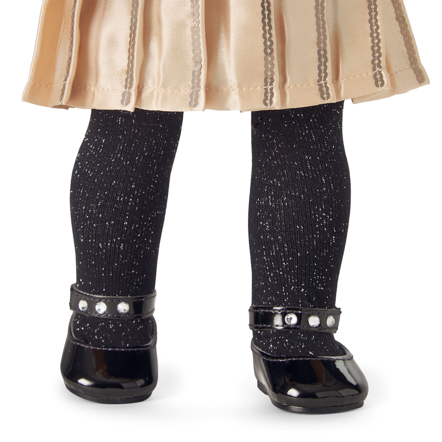 Sparkly Skirt & Fur-Trim Top for 18-inch Dolls