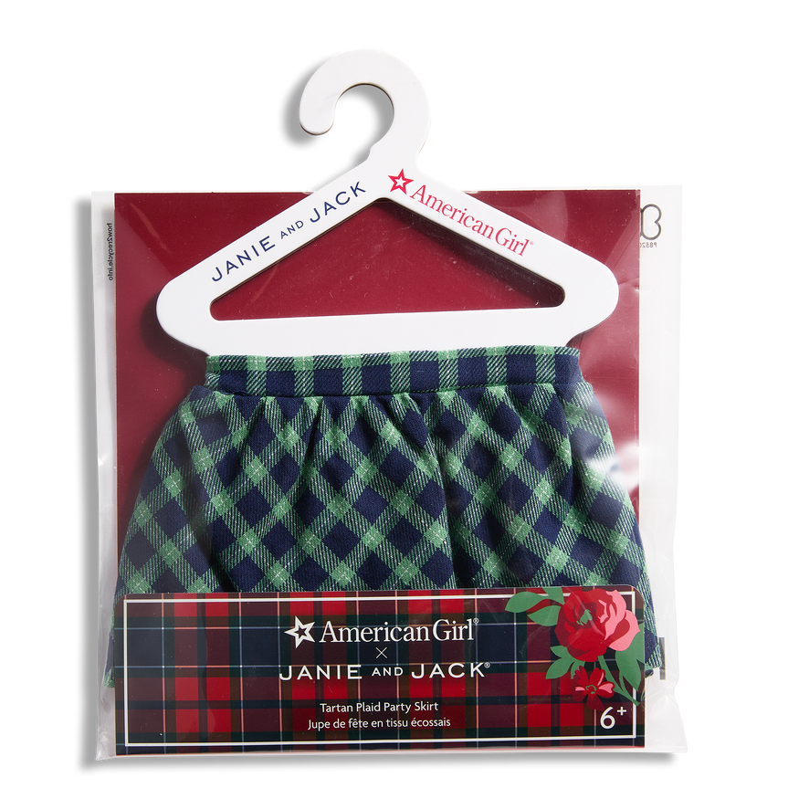 American Girl&reg; x Janie and Jack Tartan Plaid Party Skirt for 18-inch Dolls