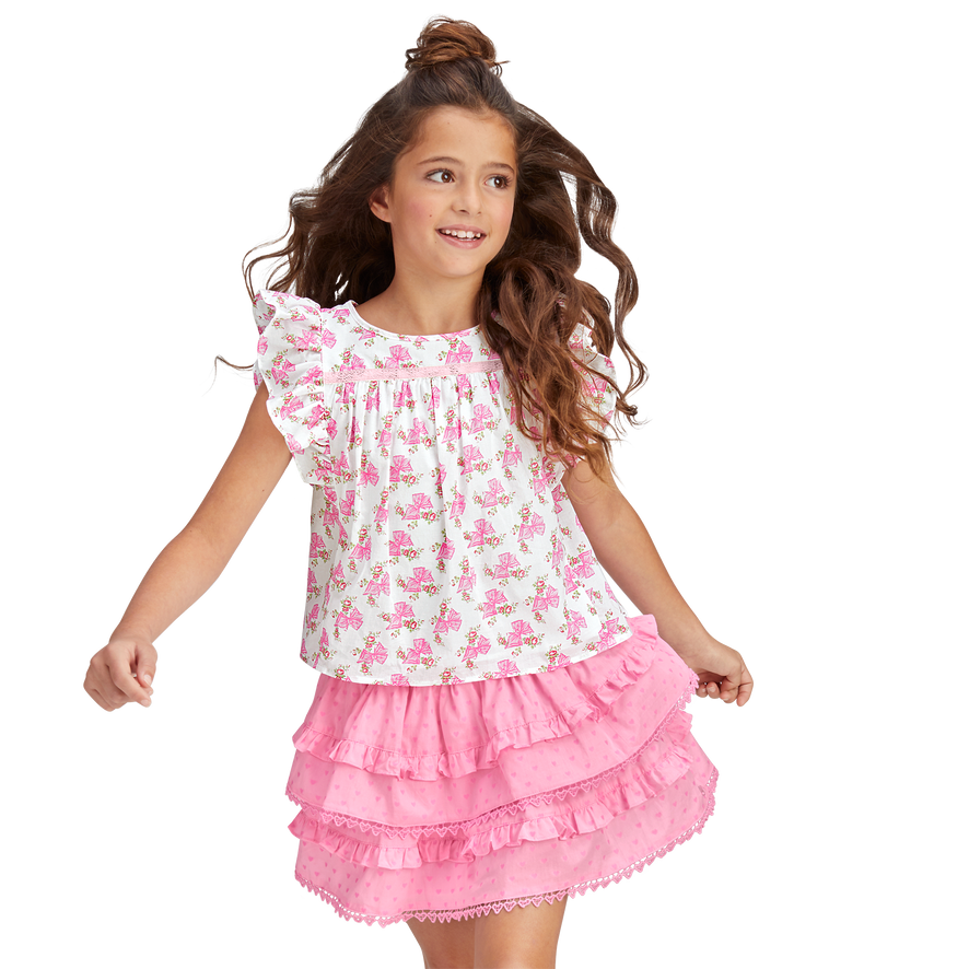 American Girl&reg; x LoveShackFancy Fancy Flutter Top for Girls