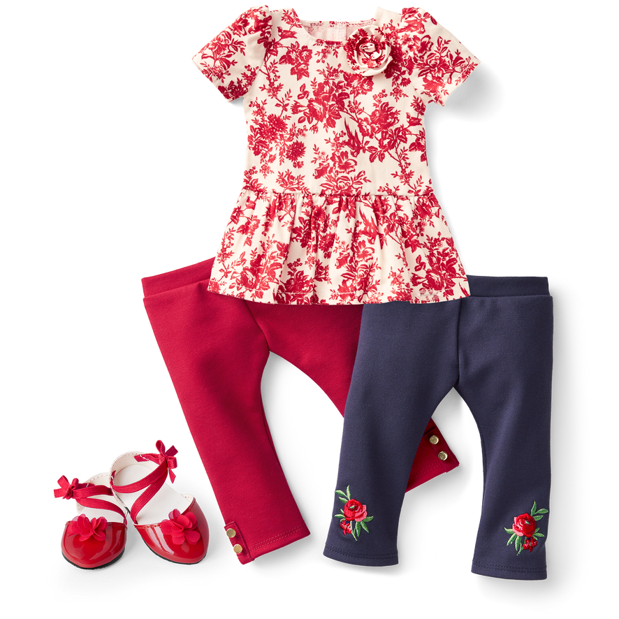 American Girl&reg; x Janie and Jack Holiday Toile Bundle for 18-inch Dolls