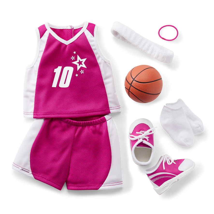 Shoot for the Stars Basketball Outfit for 18-inch Dolls