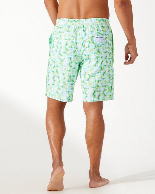 Big and Tall Baja Tide Pool Tiles Board Shorts