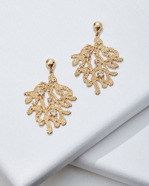 Coral Drop Earrings