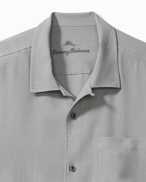 Big and Tall Hawaiian Herringbone Camp Shirt