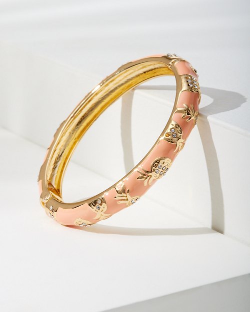 Sandy Shores Pineapple Enamel Bangle