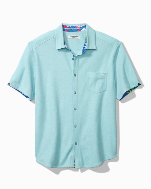Big and Tall Luau Five oClock IslandZone Knit Camp Shirt